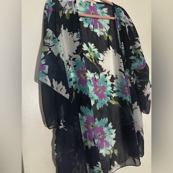 Floral Sheer Kimono - Picture 1 of 2